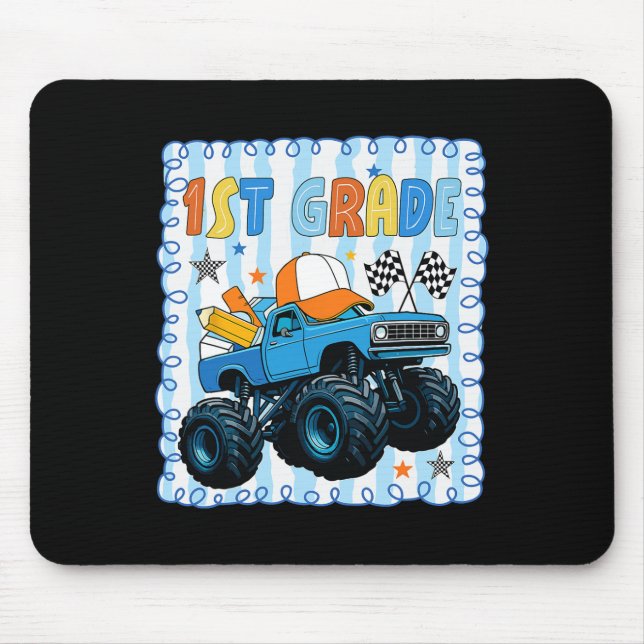 Preppy-Schulanfang-Fun-LKW für  Mousepad (Vorne)
