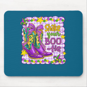 Preppy Shake Your Bootie Mardi Gras Coquette Bogen Mousepad