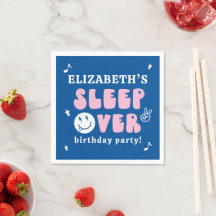 Preppy Sleep over Birthday Party