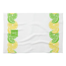 Preppy Sommer-Zitrus-Limonen-Lime-Scheiben-Rand