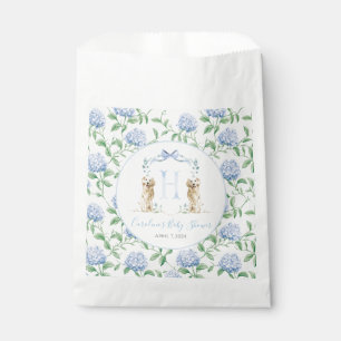 Preppy Southern Blue Boy Dog Baby Dusche Beutel Geschenktütchen