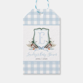 Preppy Southern Blue Boy Duck Baby Duck Geschenkanhänger