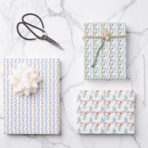 Preppy Southern Cowgirl Abschluss Geschenkpapier Set