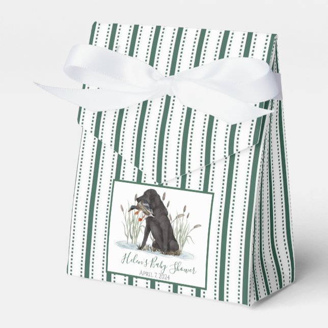Preppy Southern Duck Hunter Bevorzugung Box Geschenkschachtel (Vorderseite)