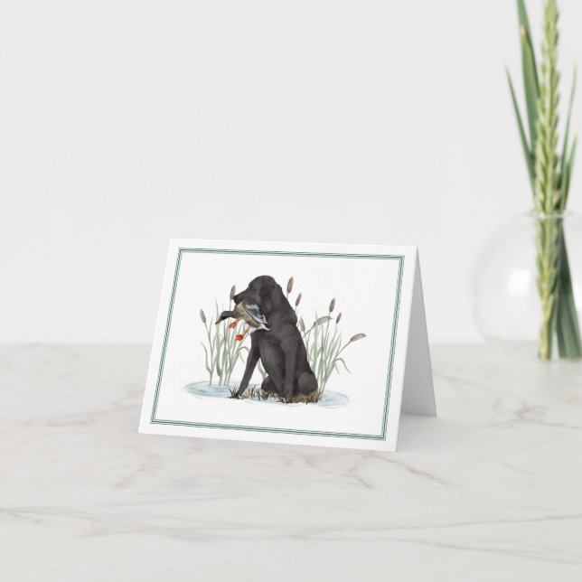 Preppy Southern Duck Hunter Carte de remerciements (Devant)