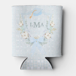 Preppy Southern Gingham Monogram Abschluss Dosenkühler