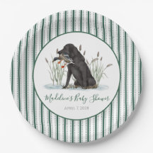 Preppy Southern Green Duck Dog Baby Showdusche