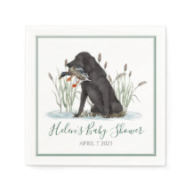 Preppy Southern Green Duck Dog Baby Showdusche