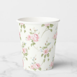Preppy Southern Pink Bow Baby Dusche Pappbecher