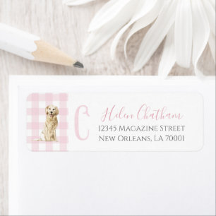Preppy Southern Pink Girl Dog Babydusche