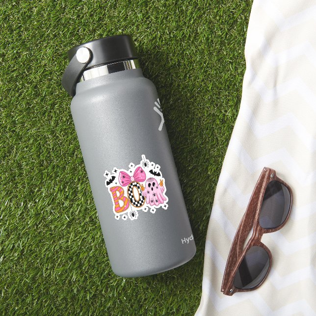 Preppy Spooky Halloween Boo Aufkleber (HydroFlask Insitu)