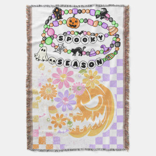 Preppy Spooky Season Halloween Freundschaftsbracel Decke