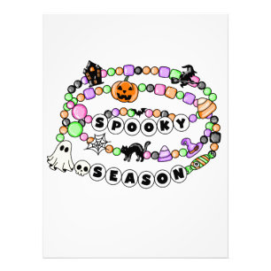 Preppy Spooky Season Halloween Freundschaftsbracel Fotodruck
