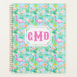 Preppy Summer Flamingo | Monogramm Planer