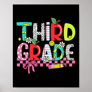 Preppy Supplies Dritte Klasse Glücklicher letzter Poster