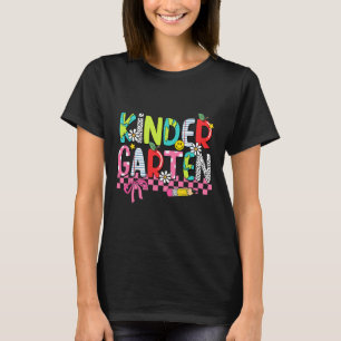 Preppy Supplies Kindergarten Froher letzter Schult T-Shirt