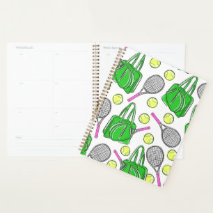 Preppy Tennis Bag Green School Office Planer