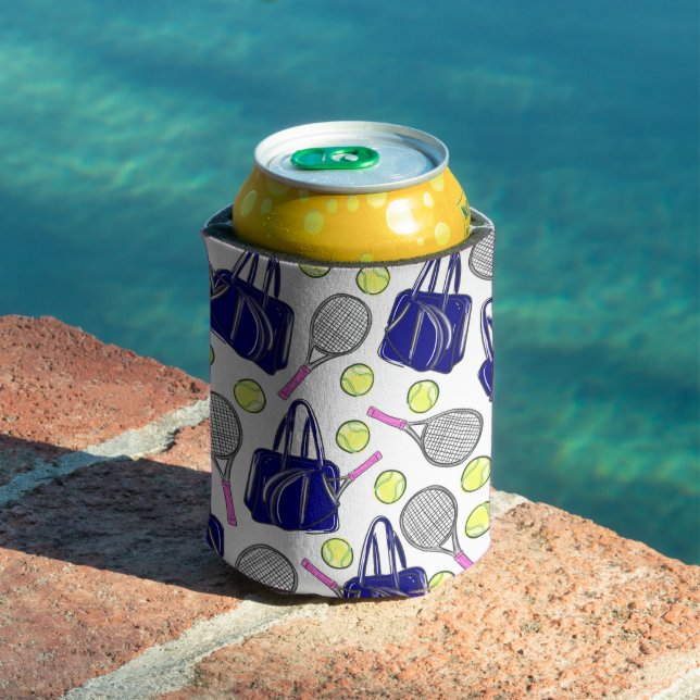Preppy Tennis Navy Dosenkühler (In Situ Pool)