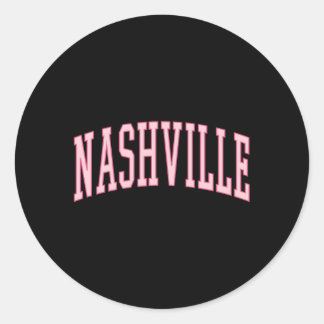 Preppy Varsity K Nashville Runder Aufkleber