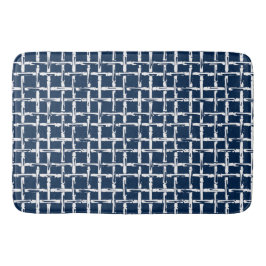 Preppy-Viergitter – Koordinierendes Navy Badematte
