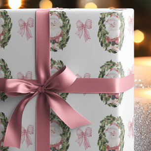 Preppy Vintag Style Weihnachtskrieche Geschenkpapier
