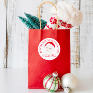 Preppy Vintag Weihnachtsgeschenke Runder Aufkleber