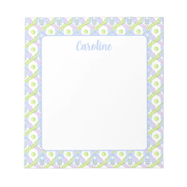 Preppy Wassercolor Raute Pickleball Paddle Notizblock