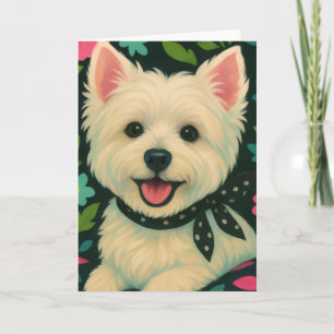 Preppy Westie Karte