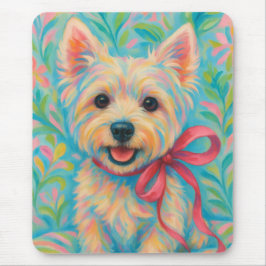 Preppy Westie Mousepad