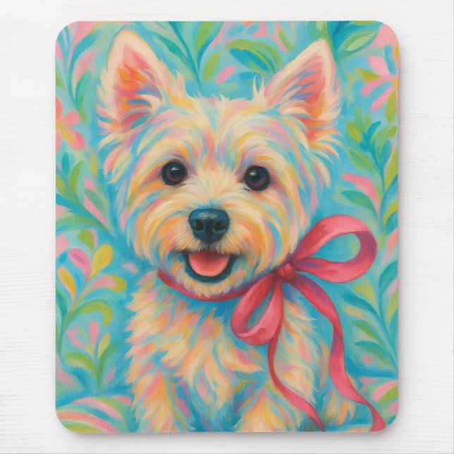 Preppy Westie Mousepad (Vorne)
