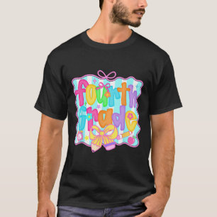 Preppy Zurück zur Schule 4. Klasse Coquette Schlei T-Shirt