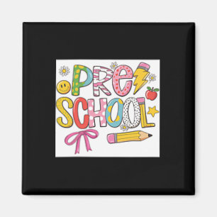 Preppy Zurück zur Schule Coquette Vorschule Mädche Magnet