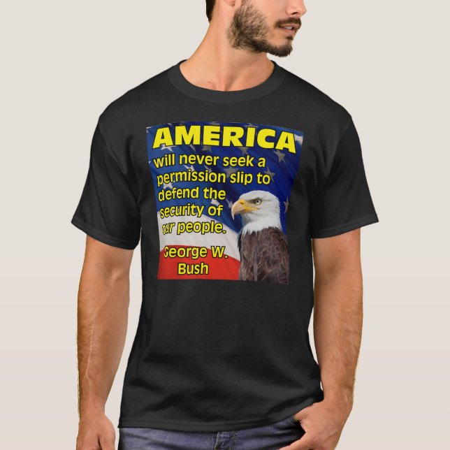 PRES43 ERLAUBNIS SLIP T-Shirt (Vorderseite)