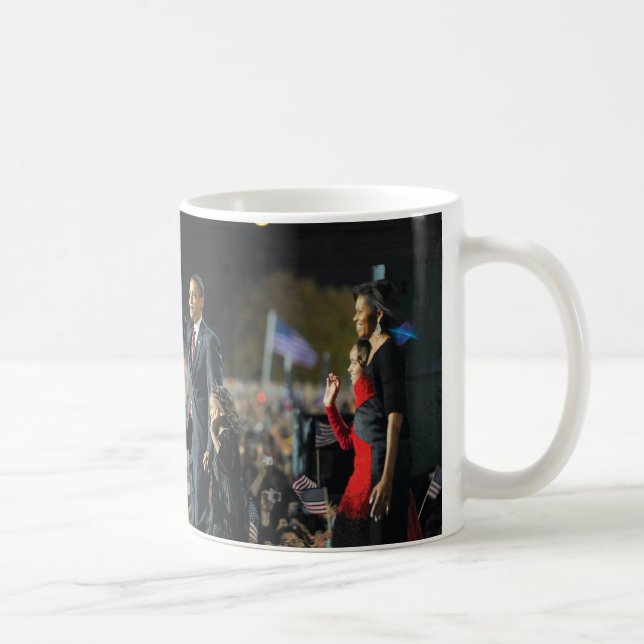 Pres. Obama- u. Familien-Tasse Kaffeetasse (Rechts)