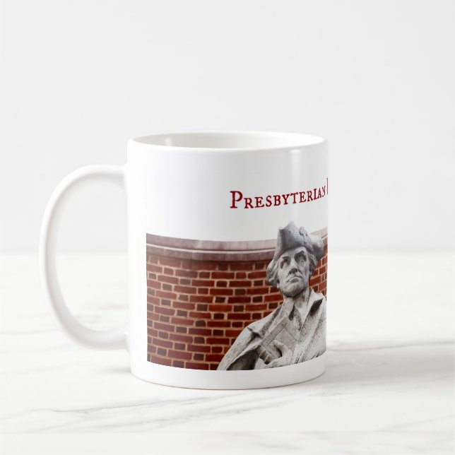 Presbyterianische historische Gesellschafts-Tasse Kaffeetasse (Links)