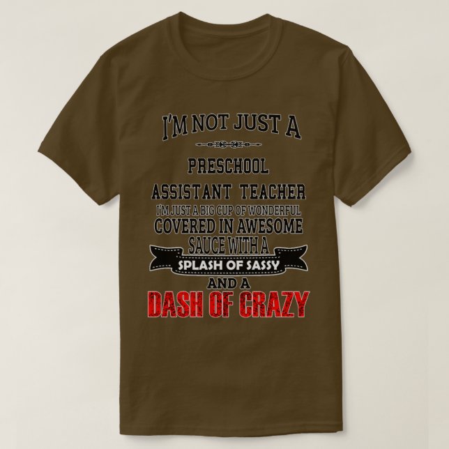 Preschool Assistentin Lehrerin Funny Preschool Ass T-Shirt (Design vorne)