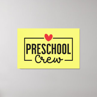 Preschool Crew Preschool Squad Leinwanddruck