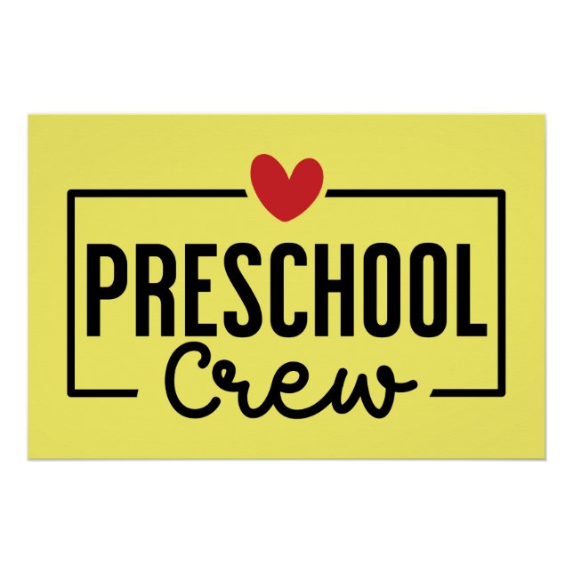 Preschool Crew Preschool Squad Poster (Vorderseite)