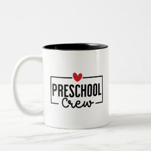 Preschool Crew Preschool Squad Zweifarbige Tasse