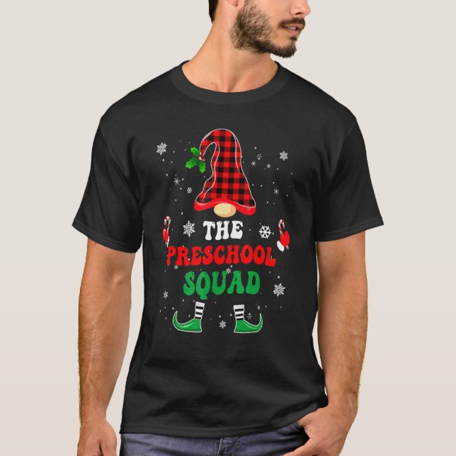 Preschool ELF Squad  Christmas ELF Teacher Kids Gr T-Shirt (Vorderseite)