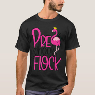Preschool Flock Pink Flamingo Squad Niedlich Kids T-Shirt