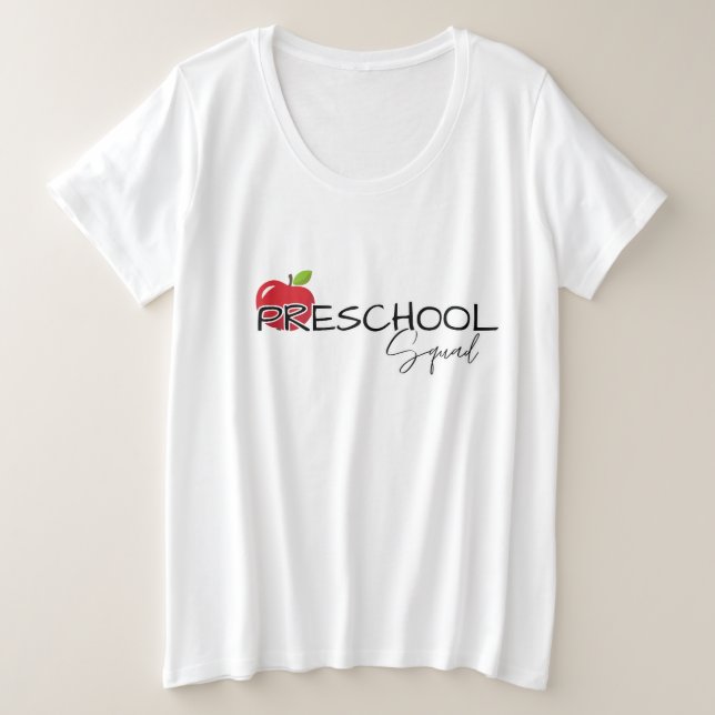 Preschool GRADE Schulkinder Große Größe T-Shirt (Design vorne)