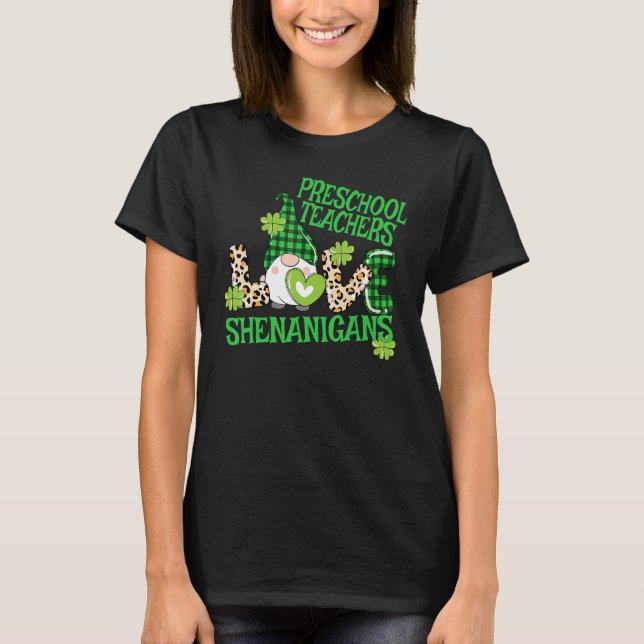Preschool Lehrer St Patricks Day Prek Shenanigans T-Shirt (Vorderseite)