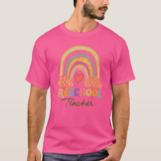 Preschool-Lehrer Teach-Liebe Inspirierte Boho Rain T-Shirt