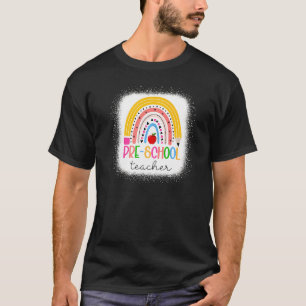 Preschool-Lehrer Teach-Liebe Inspirierte Regenboge T-Shirt