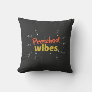 Preschool Teacher ,back to school T-Shirt Throw P Kissen