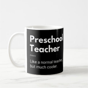 Preschool Teacher Funny Educator Definition Kaffeetasse