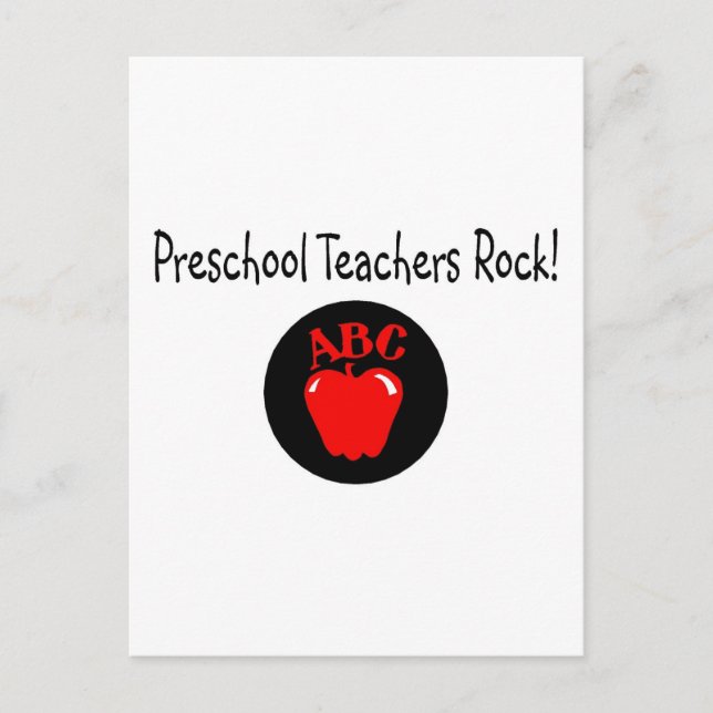 Preschool Teacher Rock Postkarte (Vorderseite)