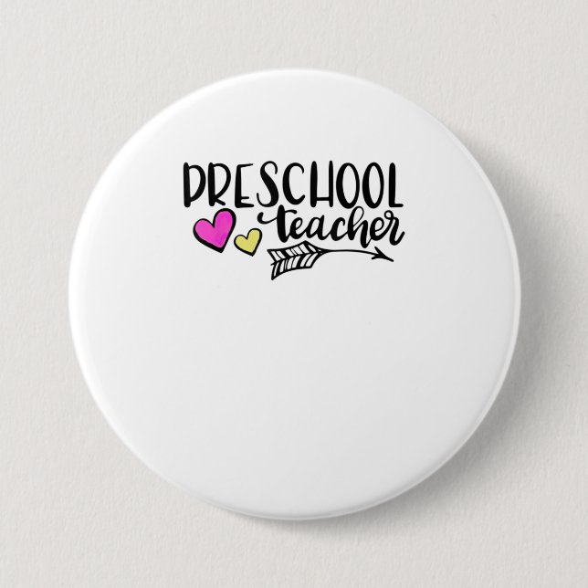 Preschool Teacher TShirt Button (Vorderseite)