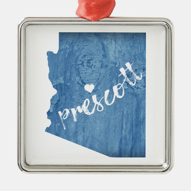 Prescott Arizona Holzkörner Ornament Aus Metall (Vorne)